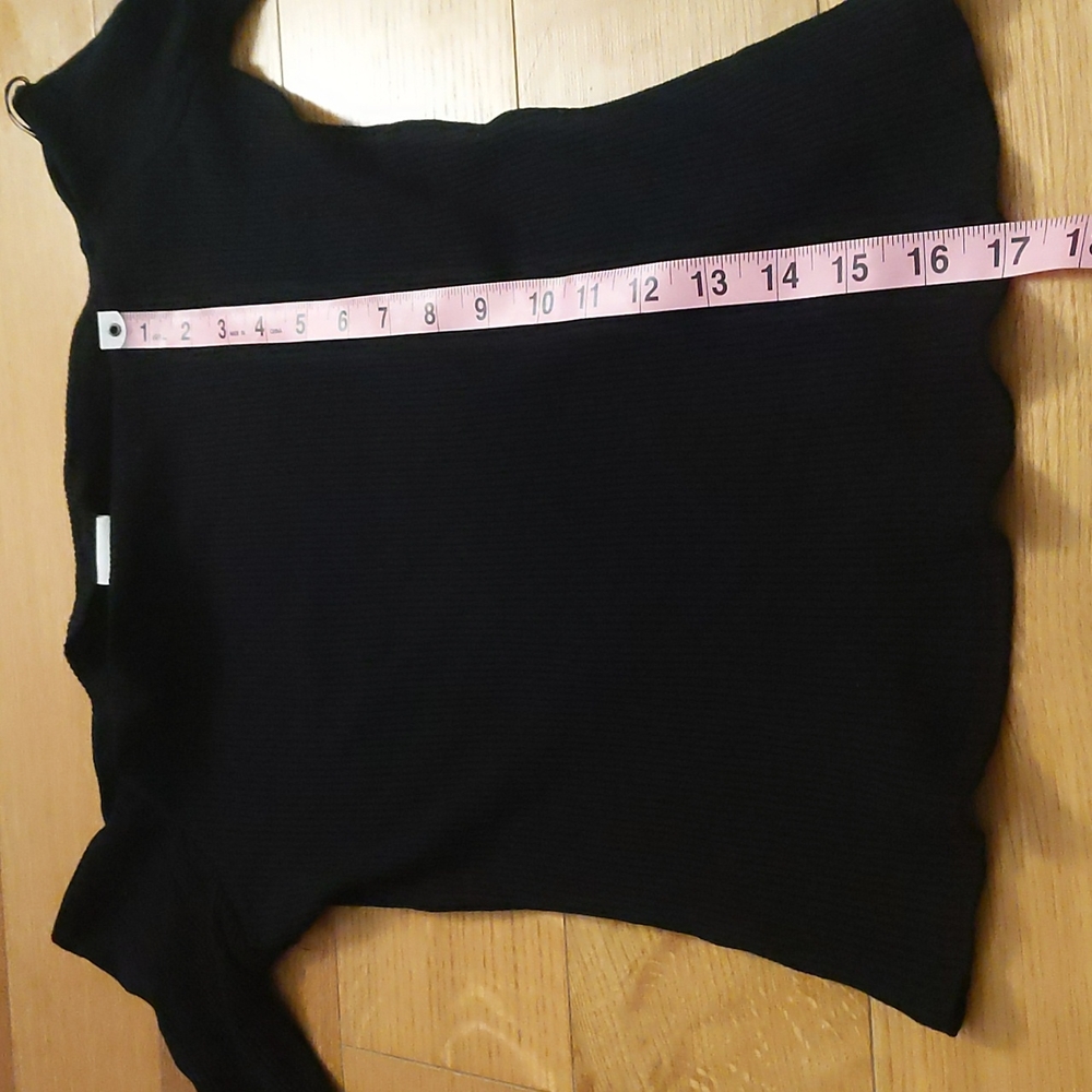 H&M Black Boat Neck Ribbed Top - Picture 4 of 4